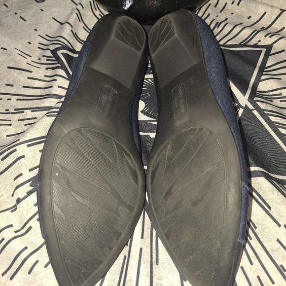 NWOB ANNE KLEIN I FLEX DARK NAVY BLUE SZ  81/2 OLEESA FLATS - Picture 6 of 11